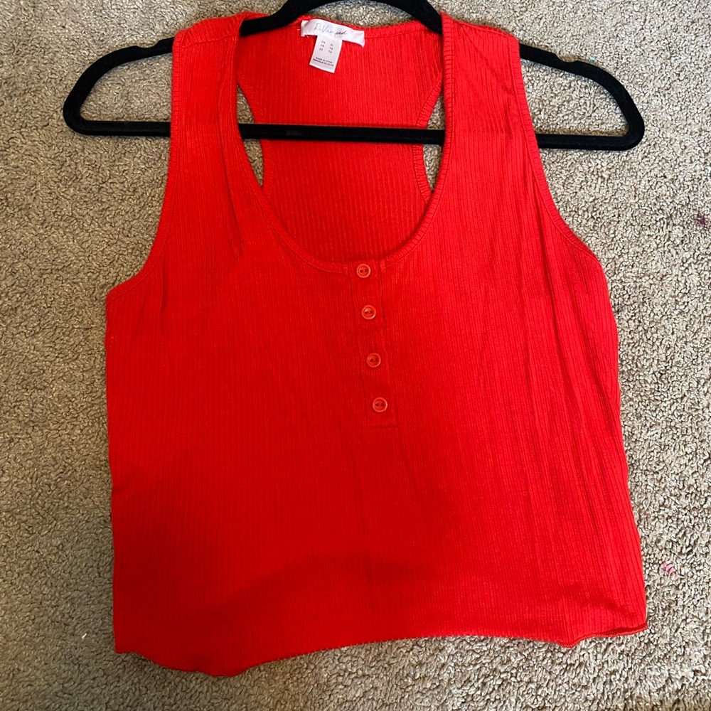 Red tank top
